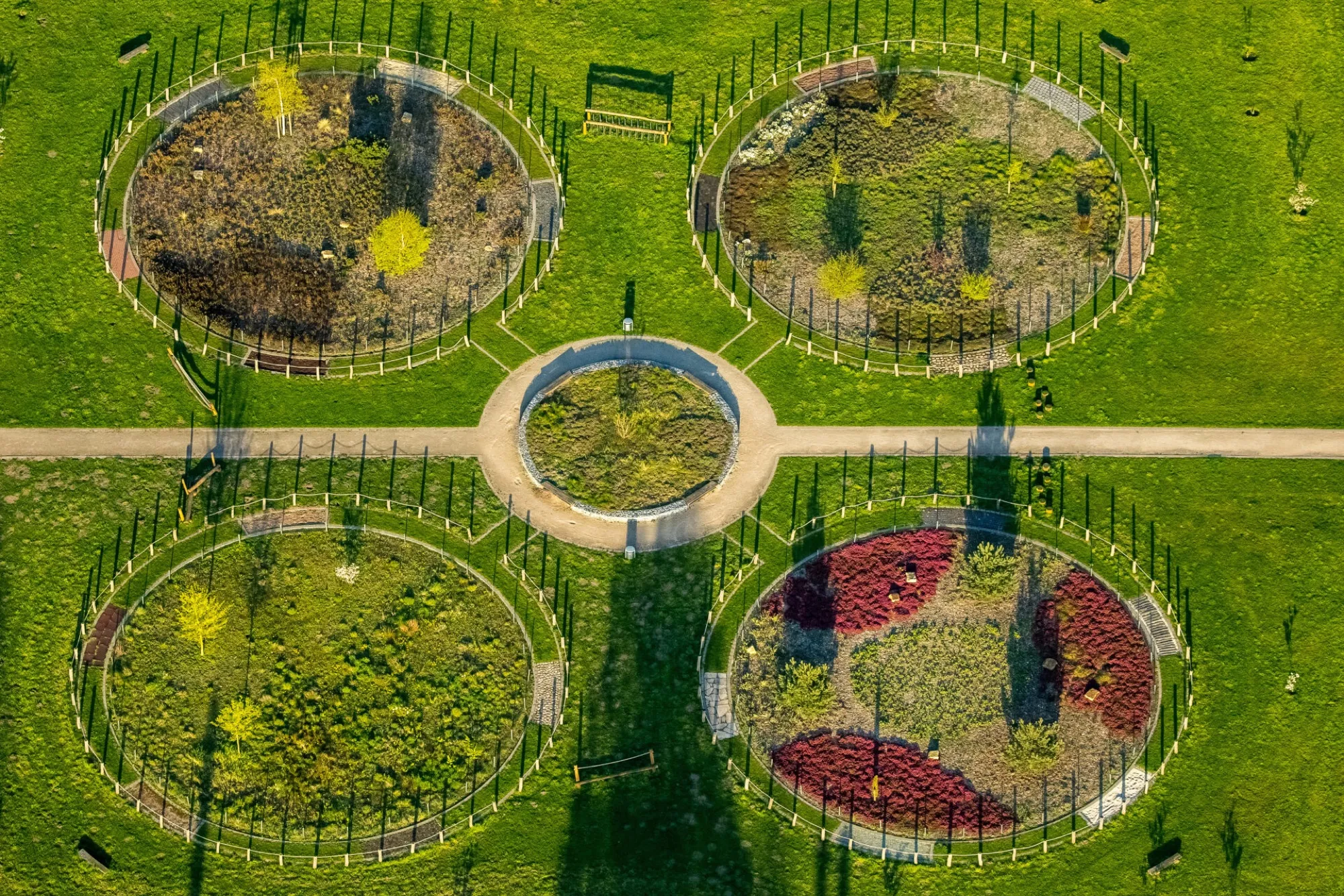 Der Lippepark mit seinen Themengärten in Hamm-Herringen